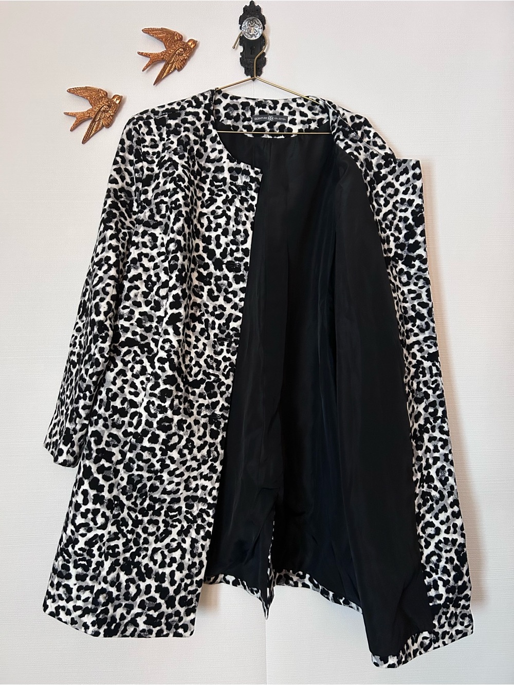 Signature Collection Leopard Print Long Jacket - Picture 5 of 7